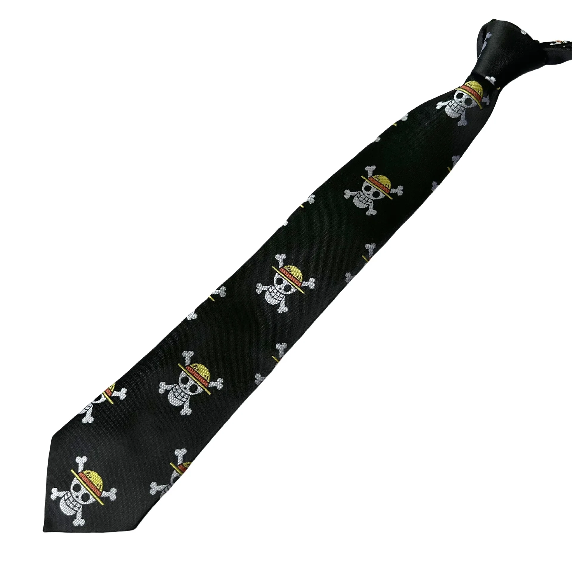 Anime Monkey D. Luffy Cartoon Skull Ties Cosplay Men Women Lovers Bow Tie Christmas Gift Prop Clothing Accessories
