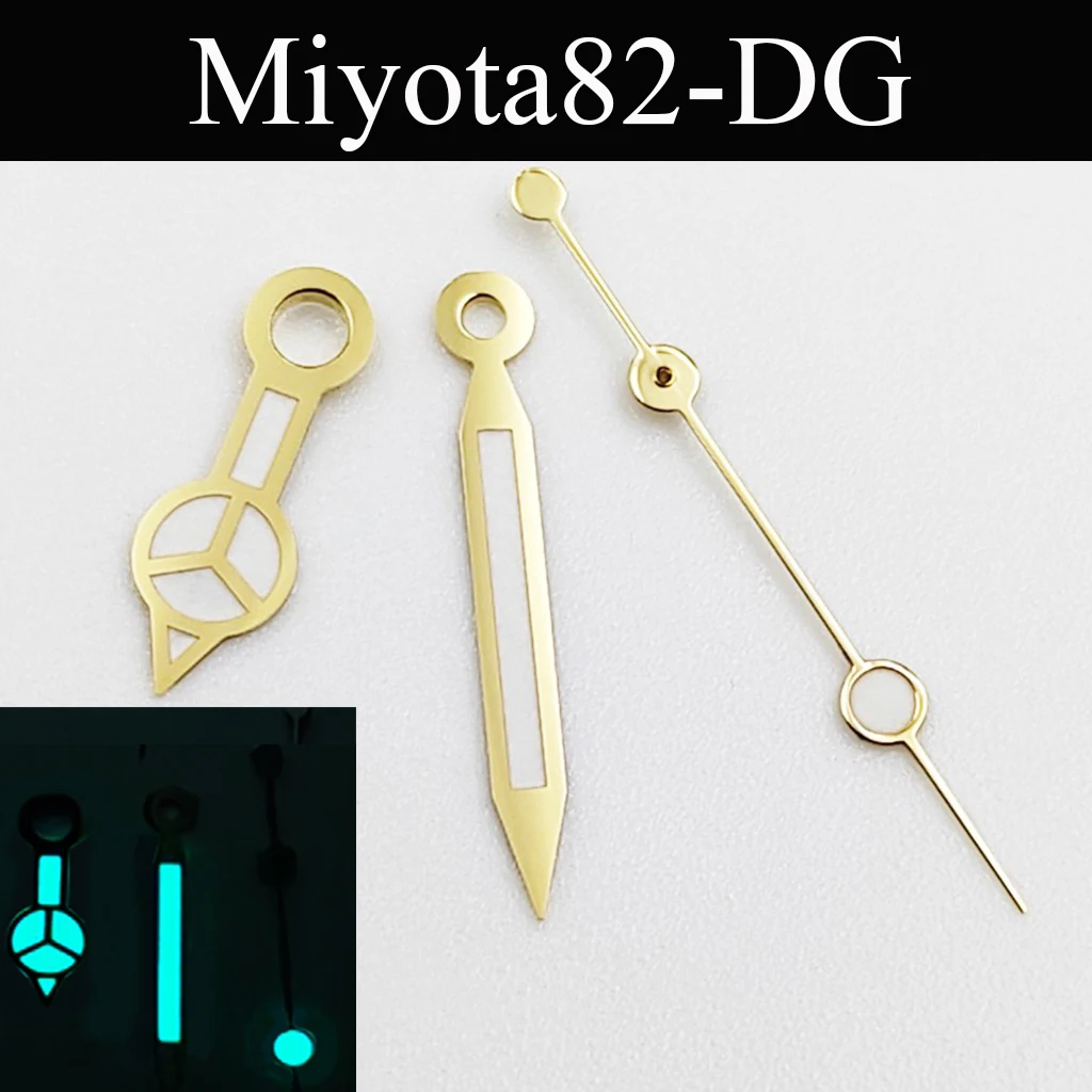 Watch Accessories Gold Watch Hands Green Blue Cyan Luminous Fit NH35 NH36 ETA2824 2836 Miyota8205 8215 821A Mingzhu DG2813 3804 Movement Parts