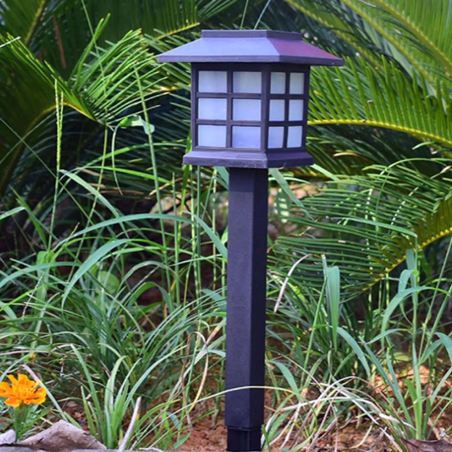 Description Picture 6 of itemSolar LED Lawn Lamp Outdoor Waterproof Solar Powered Light Small Palace Pathway Walkway Lights for Garden Yard Decoration