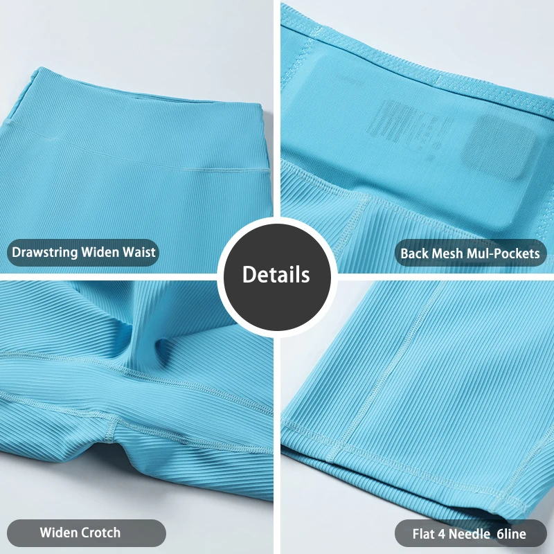 Mens Quick Dry Compression Running Shorts High Waist Workout Bottoms with Mesh Back Multi-Pockets Fitness Traing Tights (S-2XL)