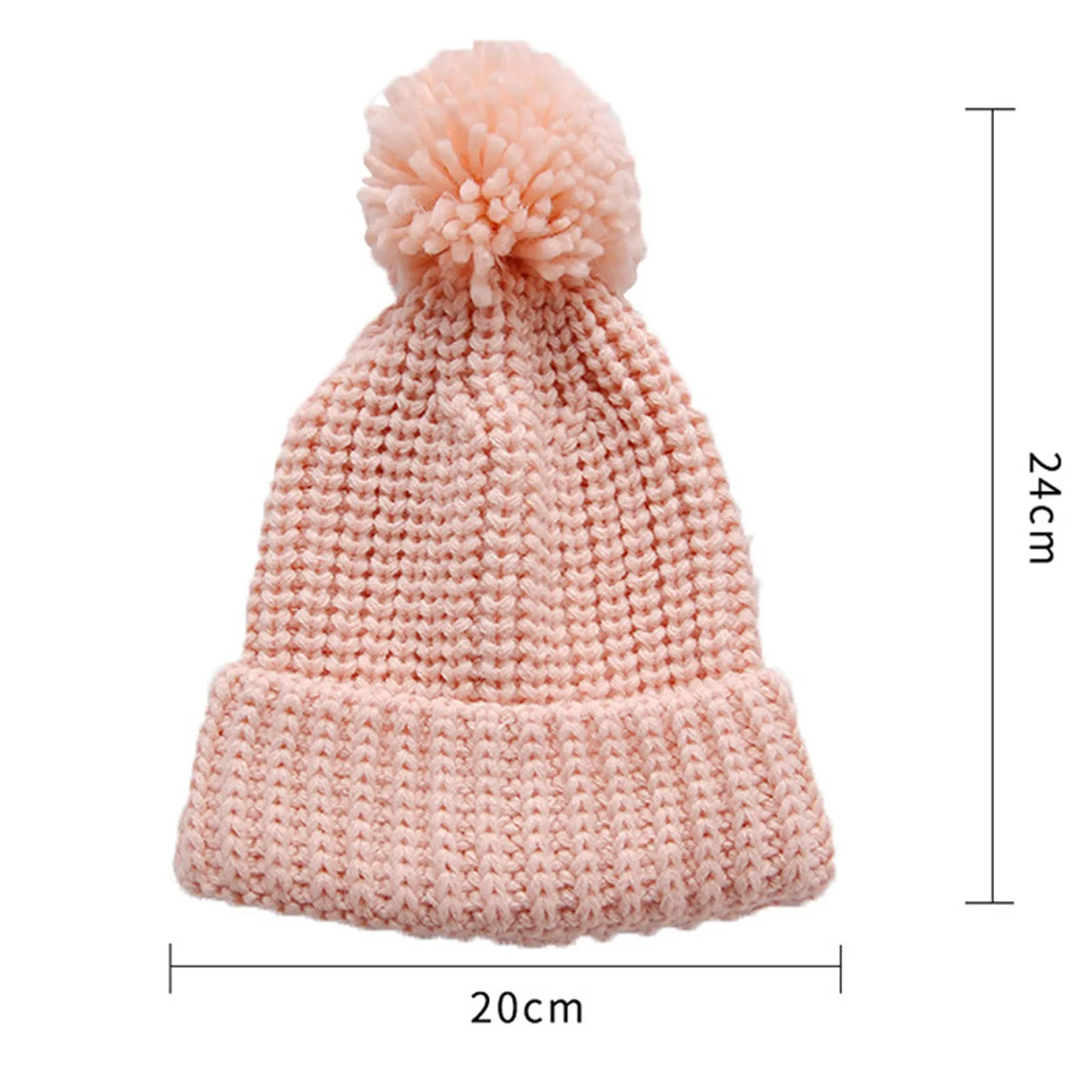 for Baby Hats Baby Winter Warm Hat Newborn Solid Knitted Pompom Hat Infant Toddler Kids Boys Girls And Mittens for