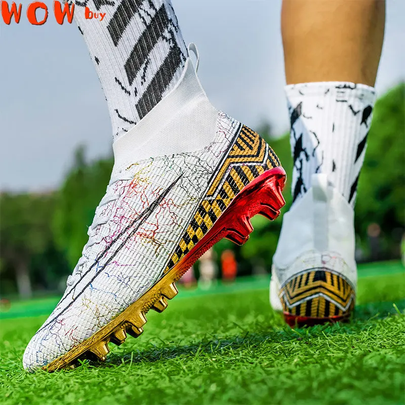 

High Quality Soccer Shoes Neymar Chuteira Campo Women Futsal Football Boots Men Cleats Training Sneakers Ourdoor Footwear TF/AG