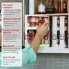 Storage Swivel RackMulti-layer Storage RackCabinet Food Ingredients Storage RackPull-On Swivel Spice Racks 3