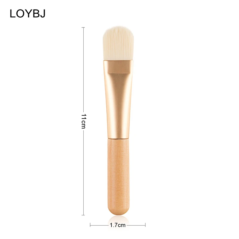 10/20/50Pcs 페이셜 마스크 브러쉬 팬 모양의 부드러운 얼굴 전문 메이크업 브러쉬 나무 손잡이 휴대용 스킨 케어 화장품 도구