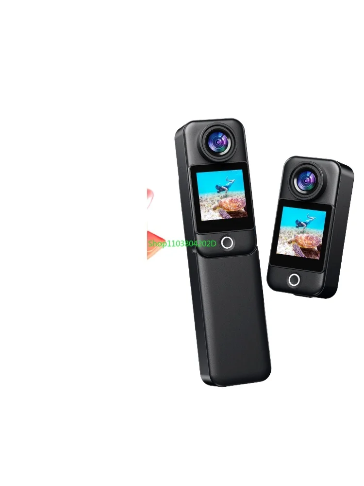 

C300 Thumb Action Camera Motorcycle Driving Recorder 360 Panoramic 4K Camera Vlog