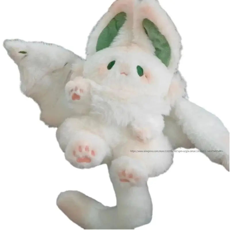 

Magical Spirit Rabbit Plush Toy White Bat Cute Animal Creative Funny Plushie Stuffed Pillow Soft Bunny Kid Girl Birthday Gift