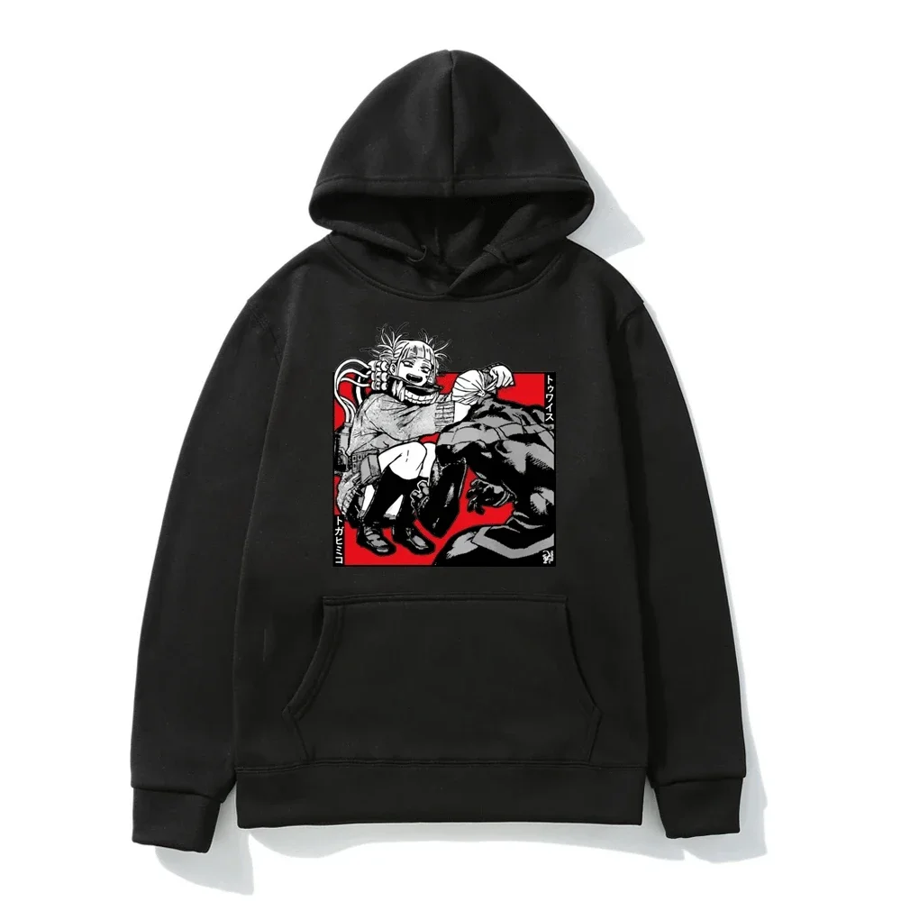 

Anime My Hero Academia Hoodie Men Women Cartoon Attack on Titan Himiko Toga Funny Graphics Hooded Sweatshirt Ullzang Pullover