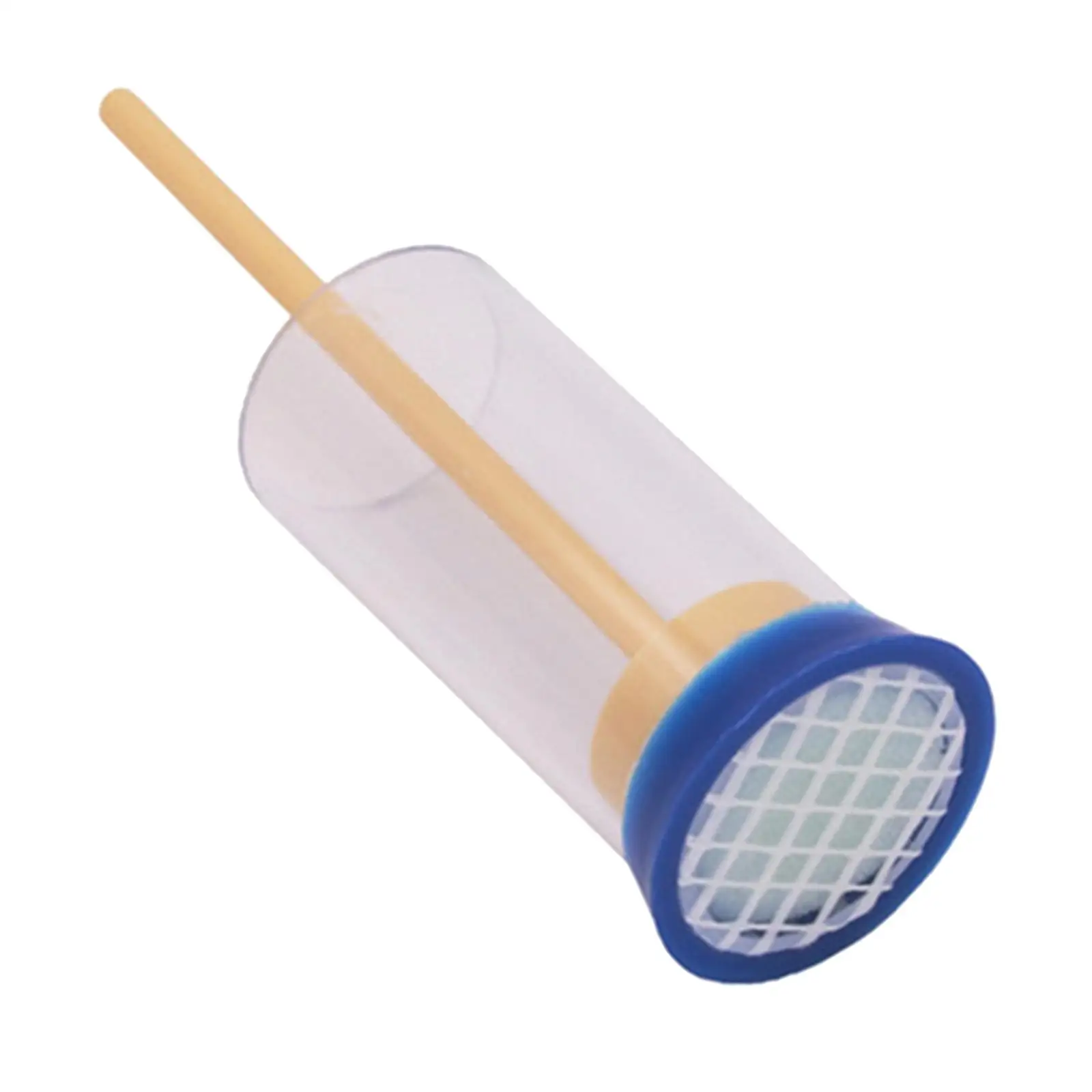 Bee Queen Mark Catcher Beekeeping Bottle Queen Bee Marker Marking Cage Bottle with Soft Plunger Beekeeping Beekeeper Tool