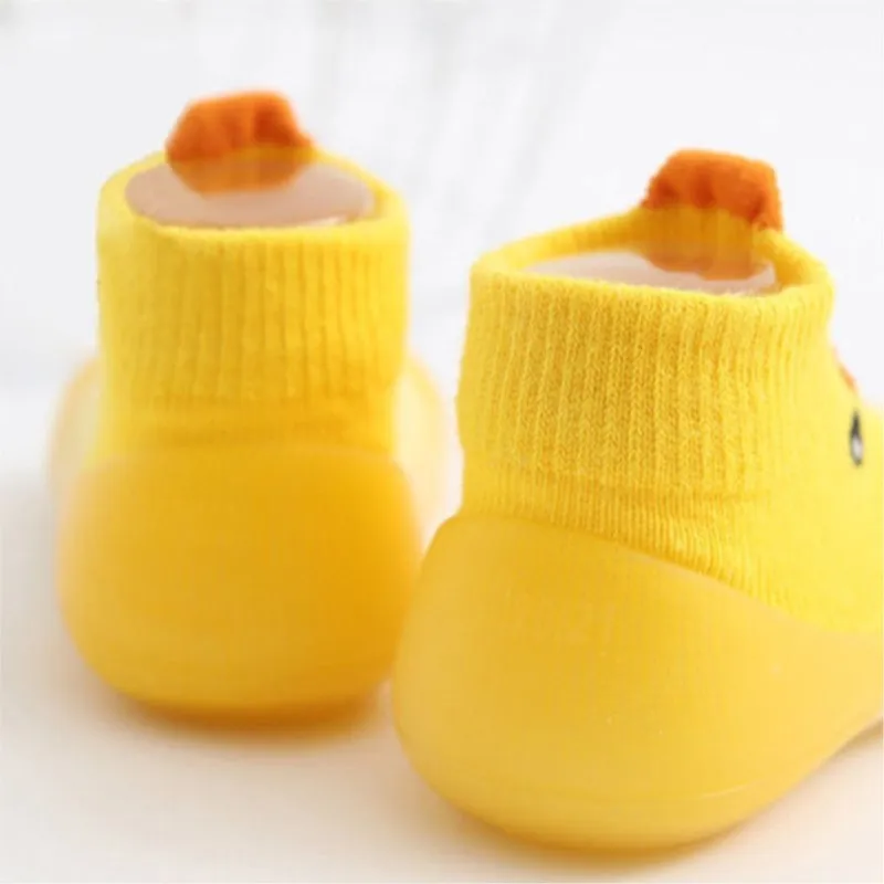 Soft Baby Walking Shoes Baby First Walkers Floor Socks Shoes Cartoon Children's Socks Shoes Anti Slip Rubber Sole