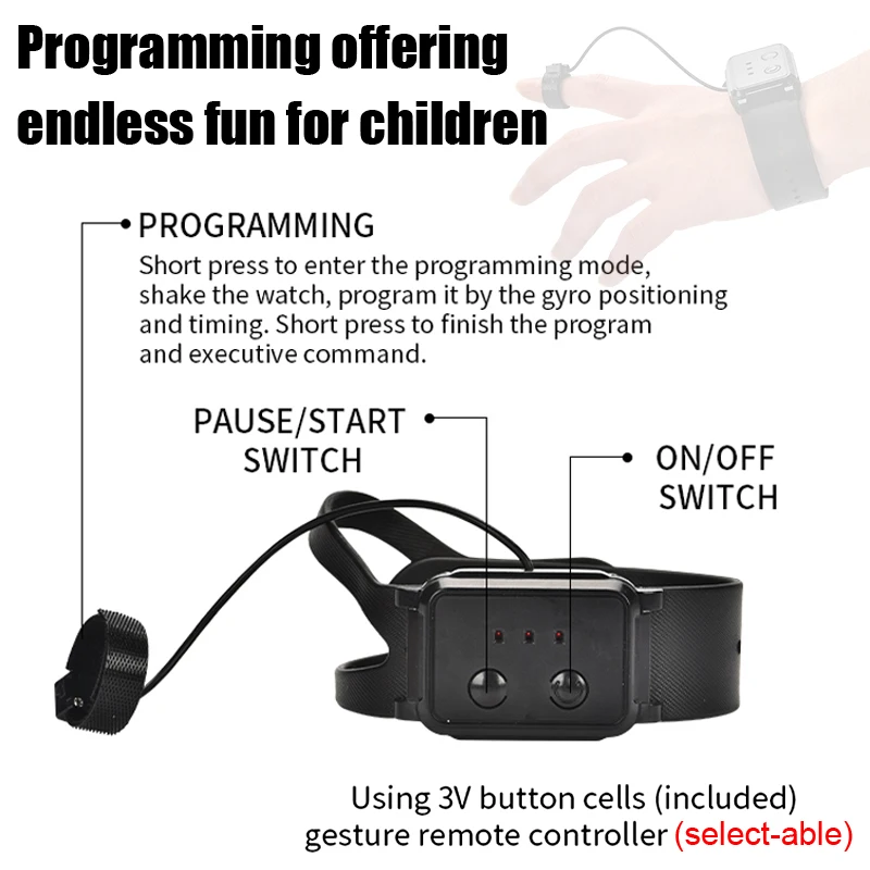 RC روبوت 2.4G راديو التحكم عن بعد مع ساعة الصوت لف...