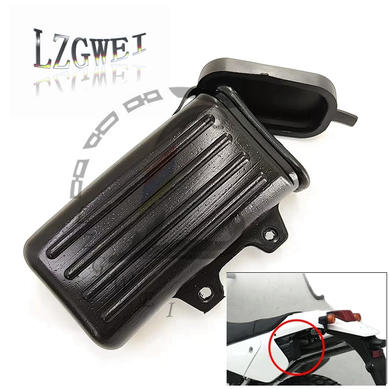 MAKIVI Cassetta Porta Attrezzi Laterale Per Moto DR250 Djebel TW200 TW225 – Colore Nero