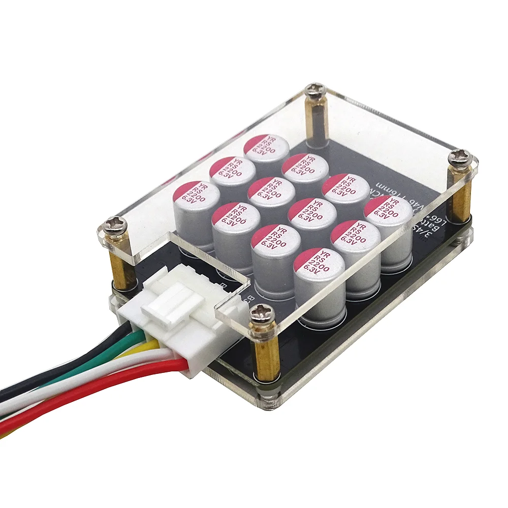 Scheda condensatore bilanciatore attivo/equalizzatore attivo 5A 4S 8S 16S Batteria al litio Li-ion Lifepo4 LTO con custodia protettiva in acrilico - immagine 3
