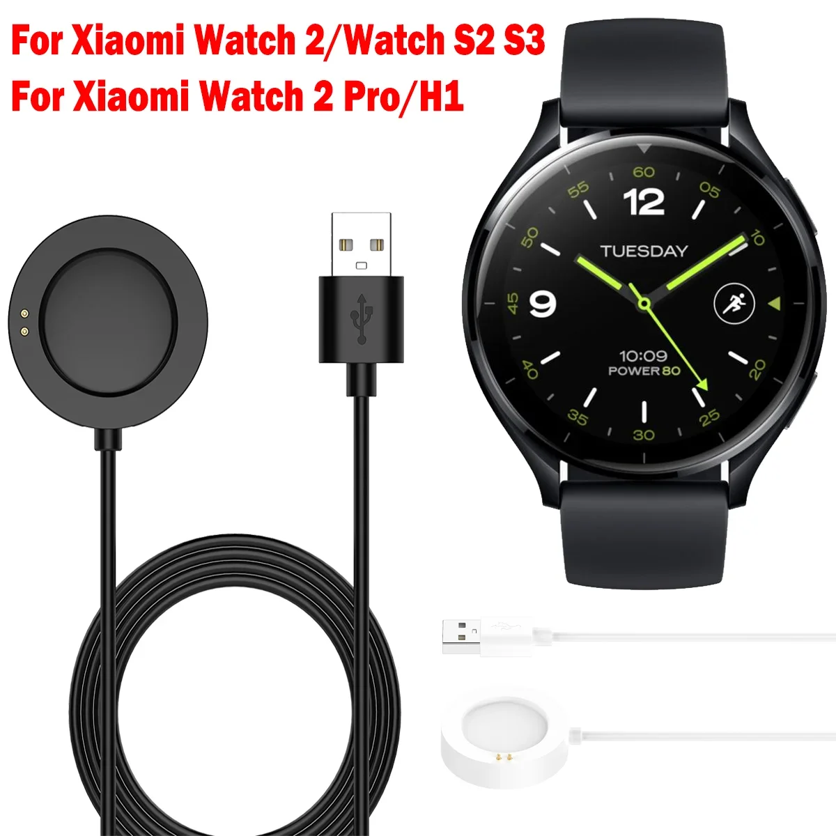 

USB Charging Cable For Xiaomi Watch 2 2Pro H1 Smart Watch Dock Charger for Xiaomi Watch S2 S3 Power Charge Adapter