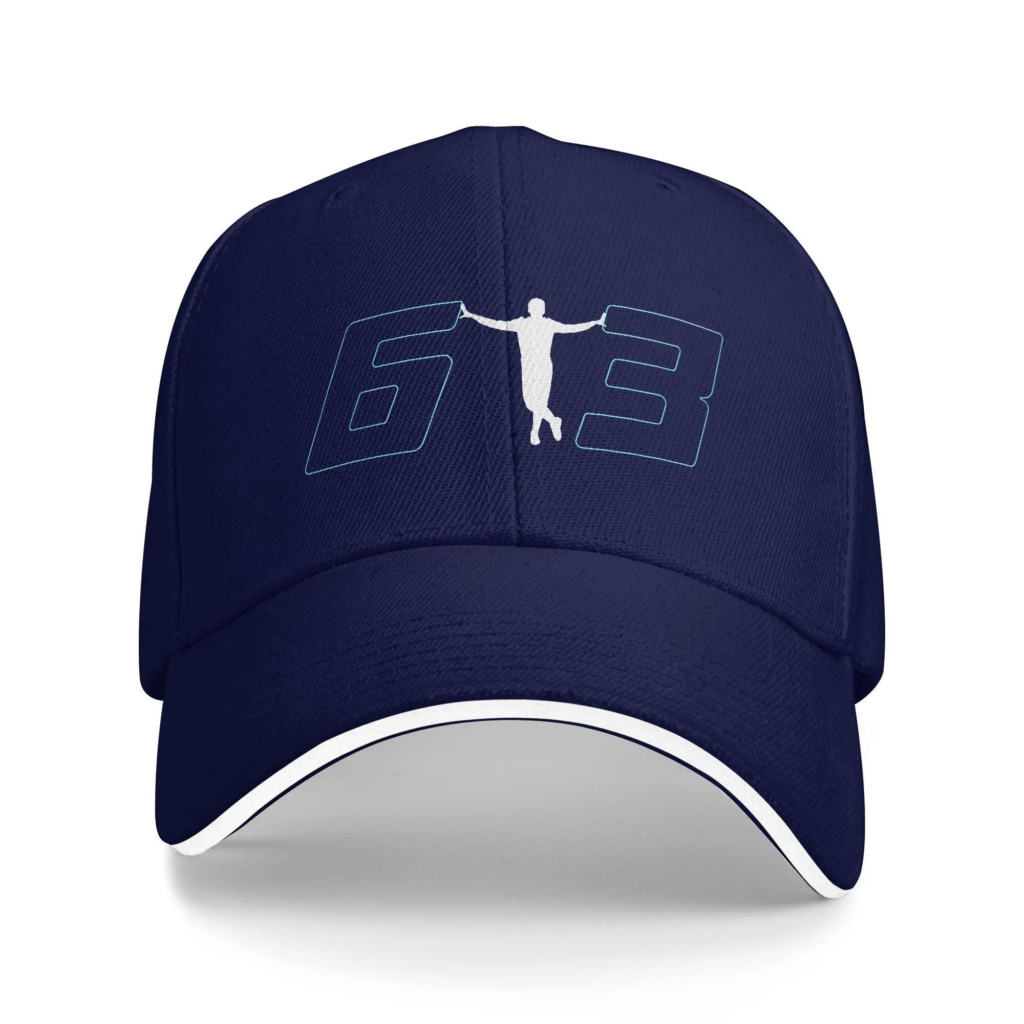 Spring George Russell 63 Baseballkappe zum Wandern, Angeln, Vintage-Design, Sonnen-Trucker-Mütze für Herren und Damen, hochwertige Snapback-Kappe