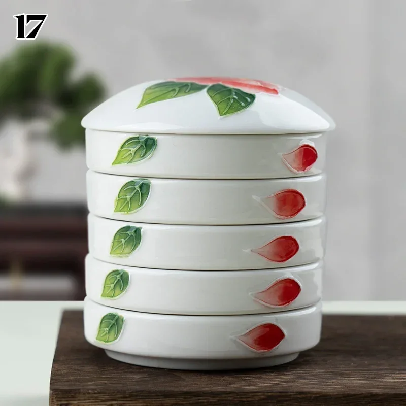 Petite Palette De Mélange En Céramique De 5 Puits Avec Surface