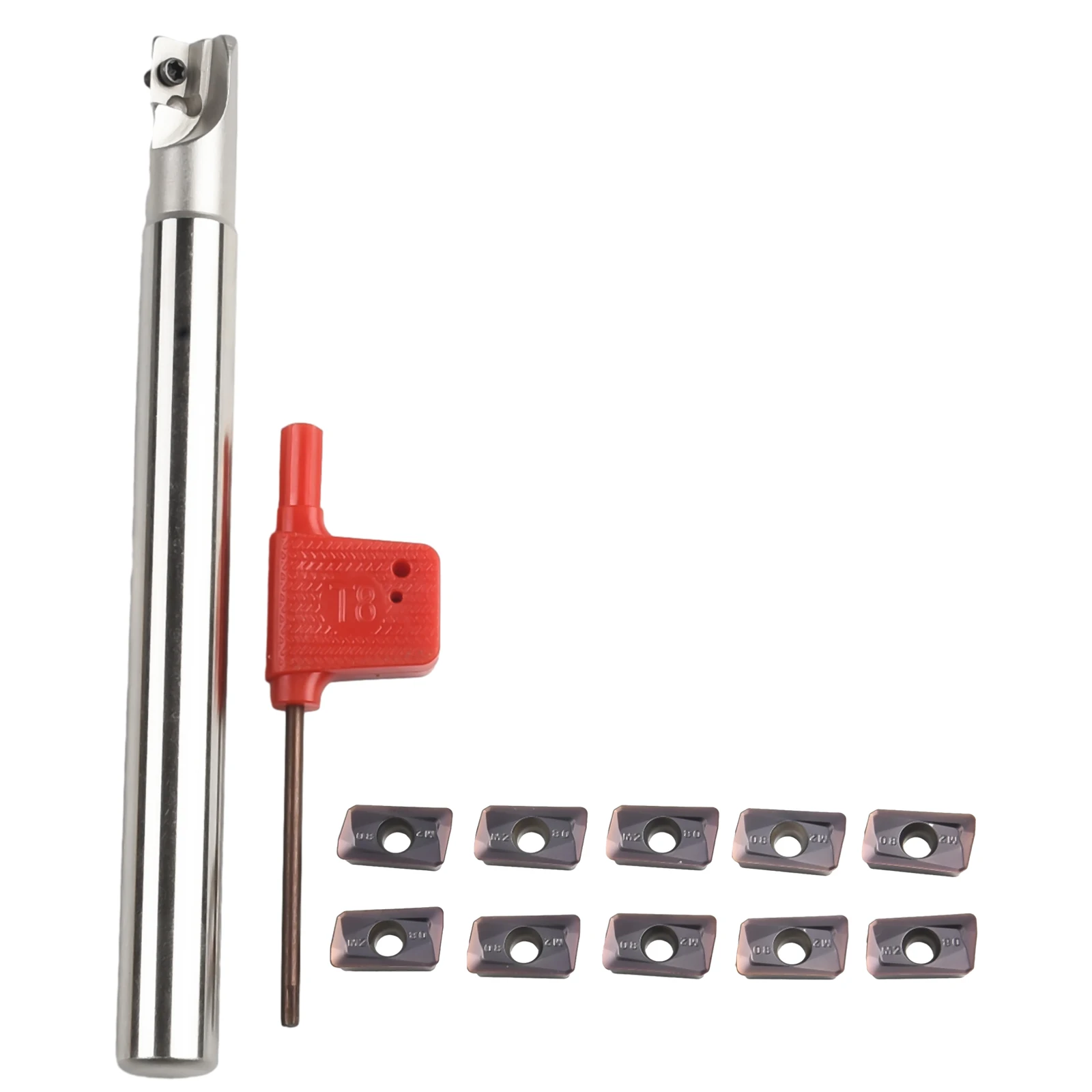 

D12 мм 90 ° 1F сменная торцевая фреза L:130 мм D:12 мм 10 шт. APMT1135 карбидная вставка CNC металлообрабатывающие Сменные пластины держатель инструмента