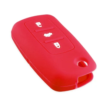 Cover Chiave telecomando per VW Golf Bora Jetta POLO GOLF Passat Skoda Octavia A5 Fabia SEAT Ibiza Leon - KEYYOU custodia portachiavi in gomma per auto Shell Fob per VW Golf Bora Jetta POLO