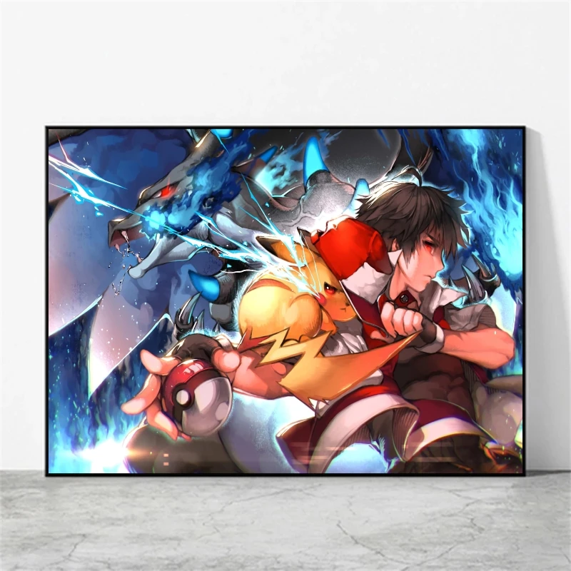 Pokémon Trainers: Red Canvas Wall Art