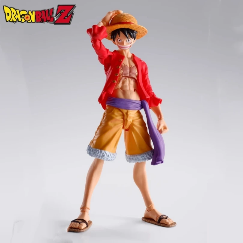 

Original Shf One Piece Monkey D Interchangeable Heads Luffy Ghost Island Crusade Collect Action Figures Model Ornaments Gift