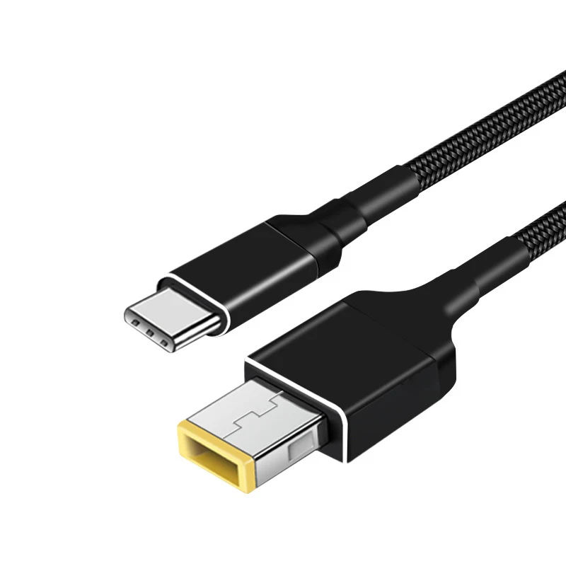 Cltgxdd USB C PD 135 W Ladegerät Netzkabel Typ-C zu Slim Tip Square Port Konvertierungskabel geeignet für Lenovo Legion Y7000 Laptop – Detail 9