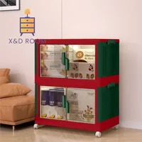 X&D Dopamine Storage Cabinet Installation Free Foldable Multifunctional Color Blocking Cabinet For Home Use Living Room Item Hot 1