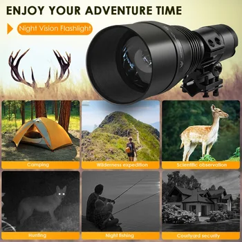 UniqueFire 1801 T38 T50 T67mm IR940nm 850nm LED Infrared Flashlight illuminator USB Rechargeable IR Hunting Torch Night Vision 6