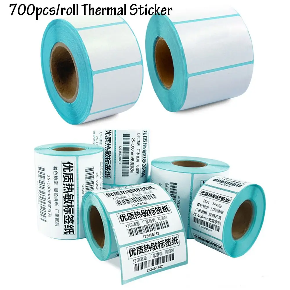 700/1000pcs Thermal Label Sticker Convenient Supermarket Price Label Waterproof Package Label Sticker Paper Stationery Stickers