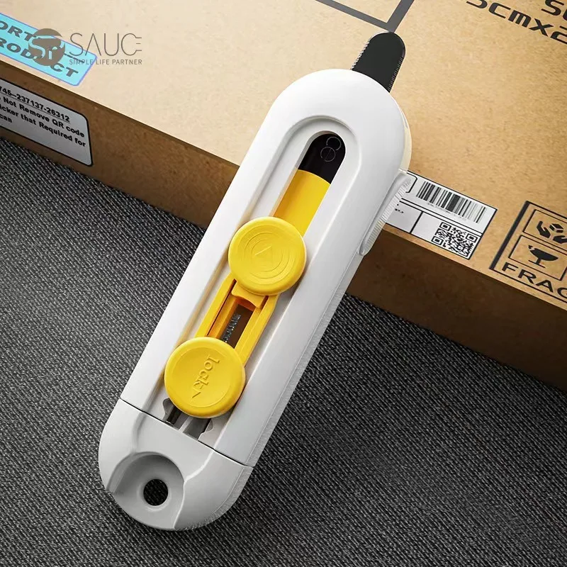 Magnetic Suction Courier Knife Utility Knife Does Not Hurt Hand Mini Portable Unpacking Machine Express Delivery