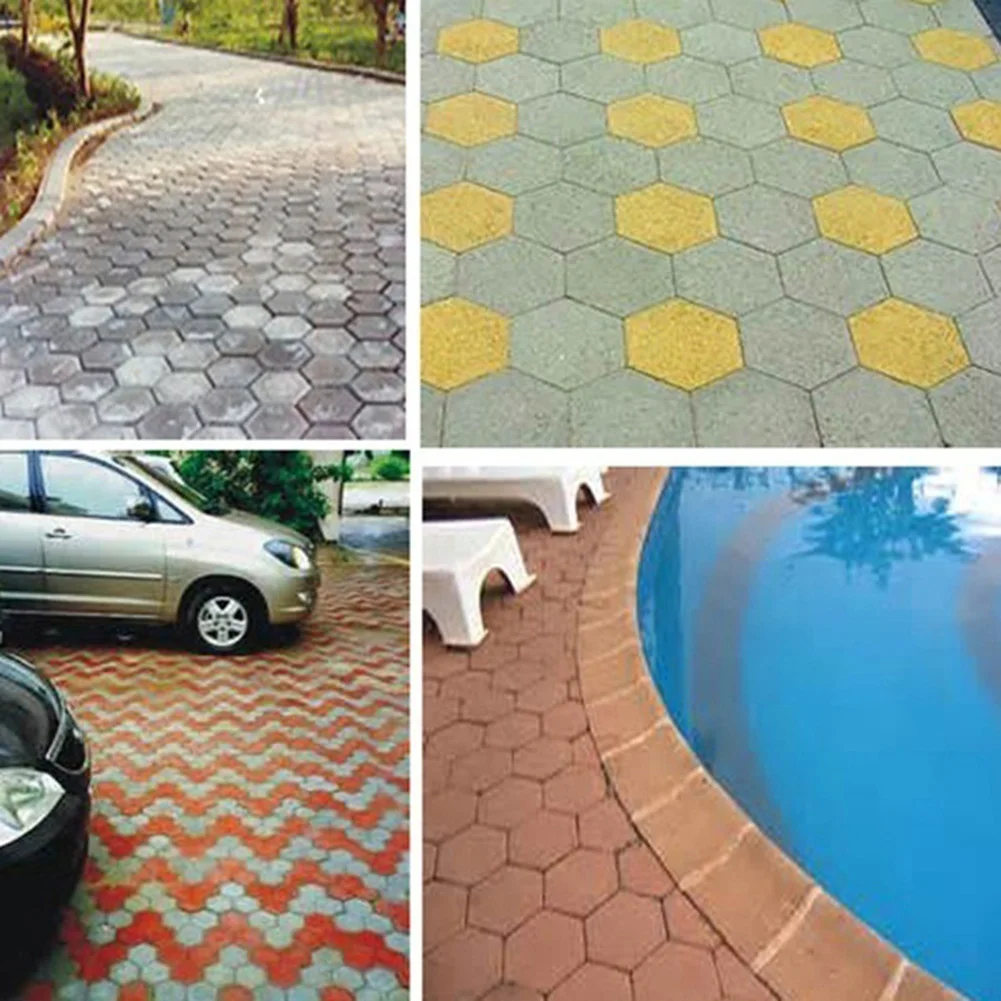 7/9 Grid Practical DIY Manually Paving Cement Brick Stone Road Concrete Path Maker Mold Garden Floor Walk Pavement Mold Supplies