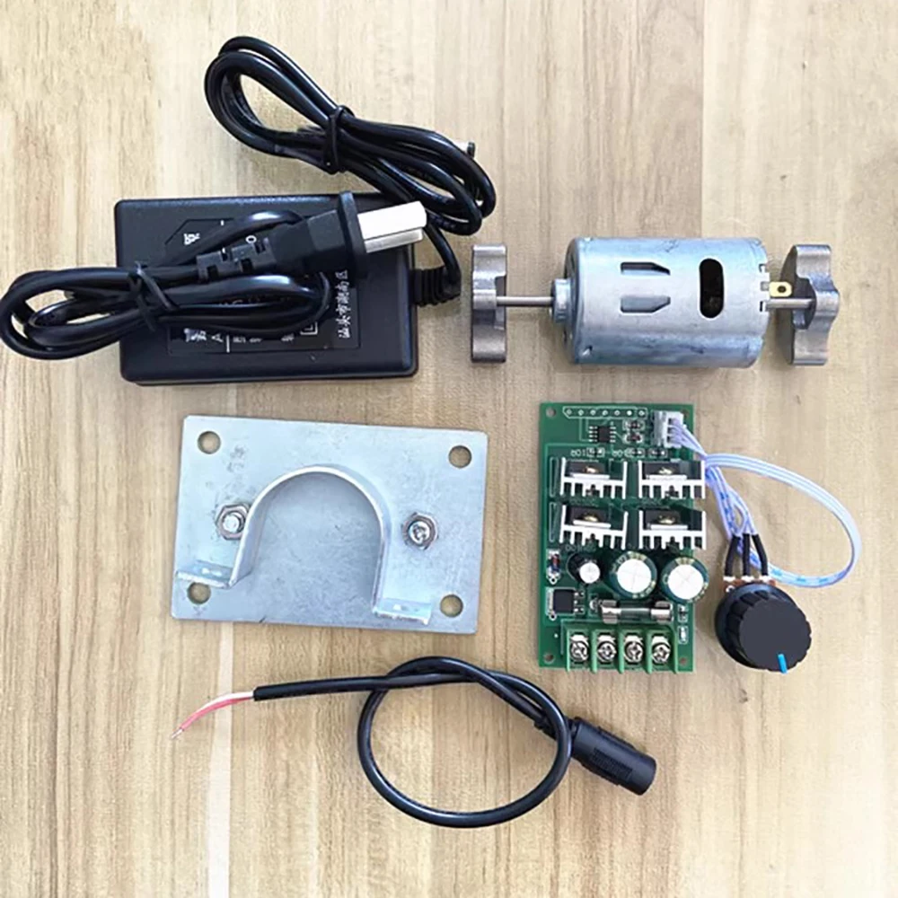 

Комплект вибромотора «сделай сам», 545 вибромотор с монтажной пластиной, адаптер питания, контроллер скорости, 3000 об/мин, 12-24 В постоянного тока