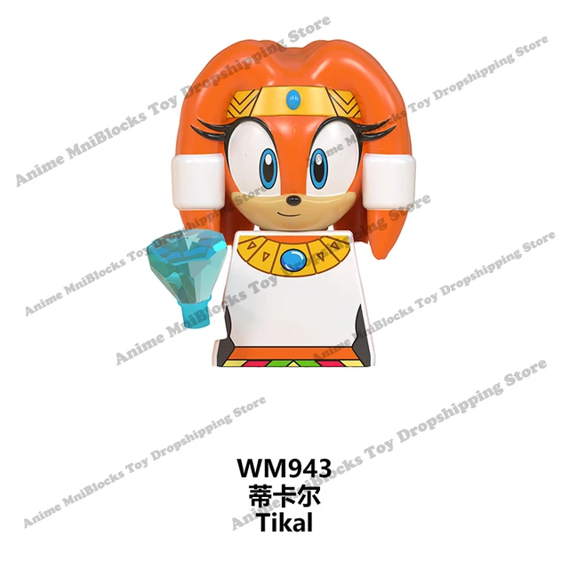 WM6086 WM6087 WM6088 LG1001 anime bricks Sonic Amy Rose Ray Storm Shadow building blocks mini action toy figures Children gifts Pink