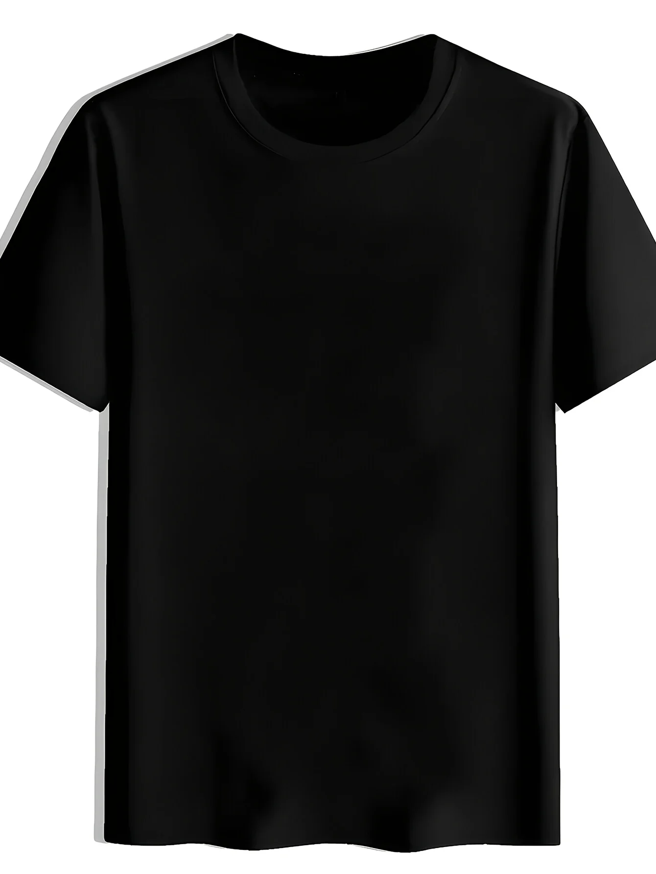 Men's Distressed White Cross Back Print T-Shirt detail view
