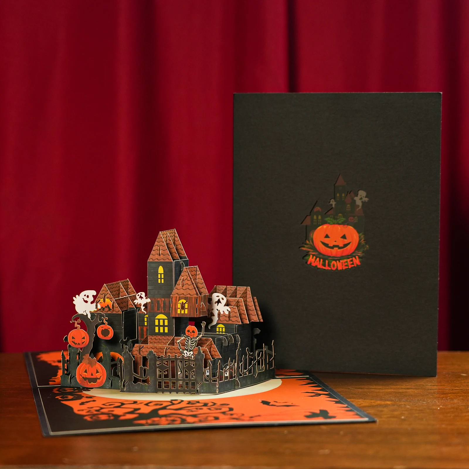 Hallowmas Invitations 3D Halloween Pop Up Greeting Cards for Kids Party Gift Card