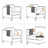 1PC Sofa Armrest Covers with Storage Bag Removable Couch Chair Arm Slipcover Anti-dirty Armchair Protector for Living Room Home 3