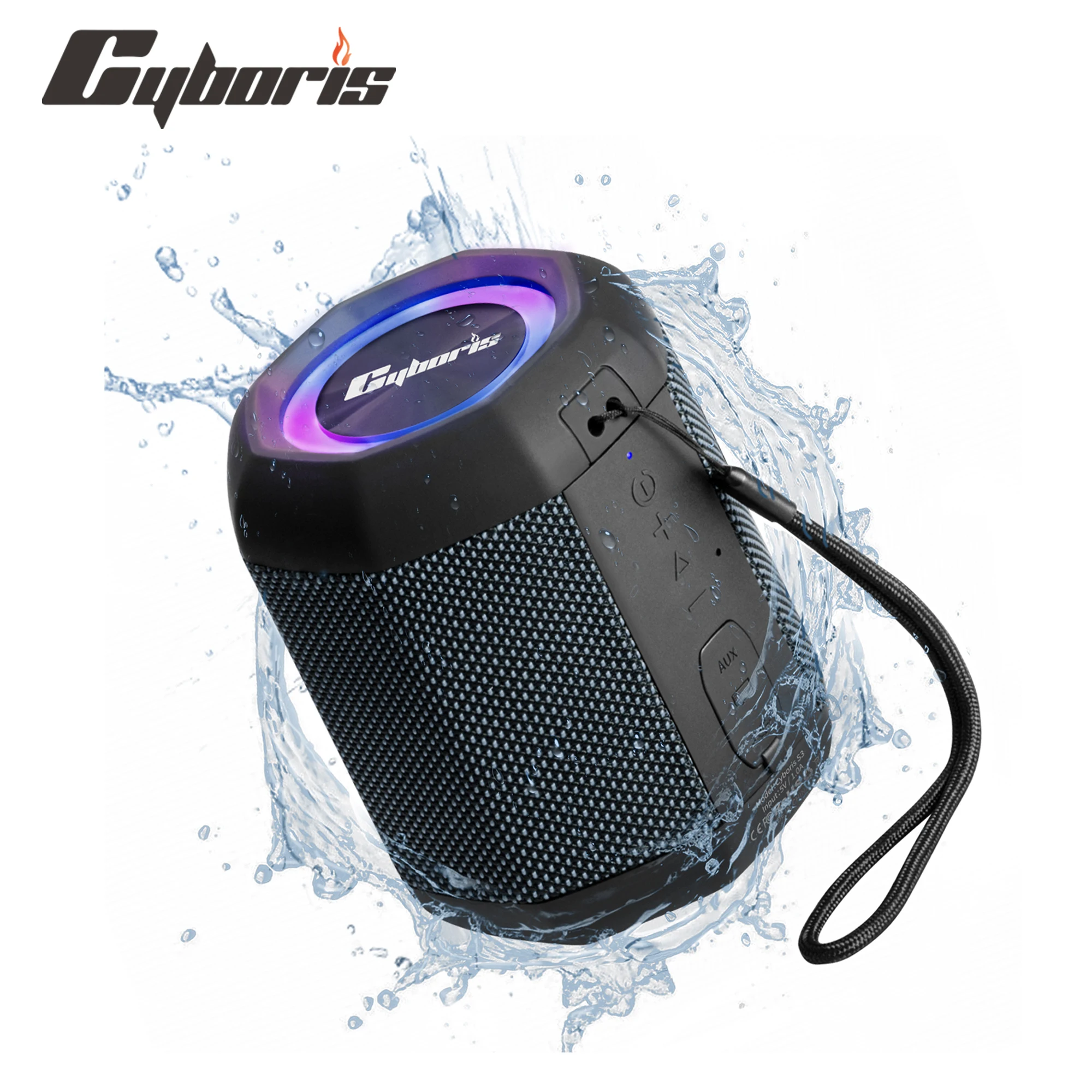 S3RGBBT53SpeakerIPX7WaterproofSpeakersMiniPortableSoundBox