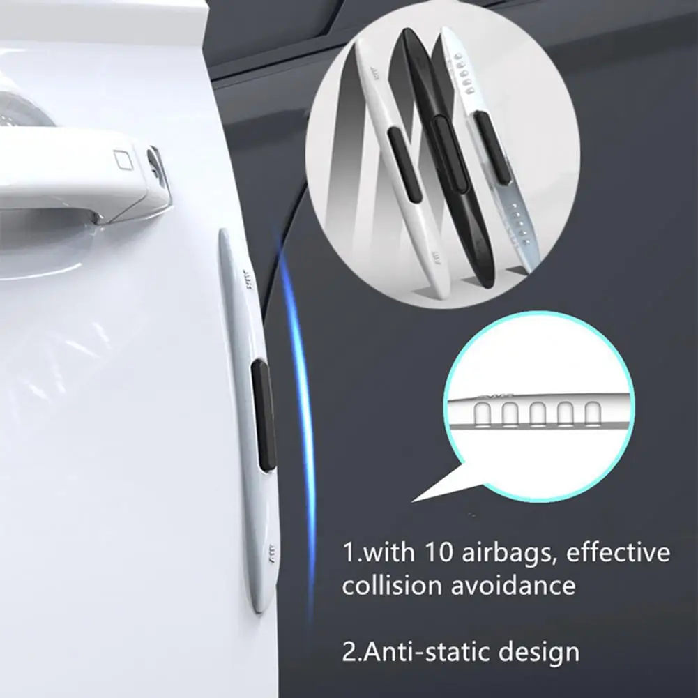 

2/4/6Pcs Door Protective Strips Excellent Self-Adhesive Anti-scratch for Automobile Door Edge Guards Door Protective Strips