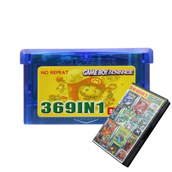 369 в 1, GBA, 32-битная лампа для GBA, GBA/SP, NDS, Покемон, ретро-игры, английский язык yuxi для game boy карманная замена наклейка для информации о модели для gbp gbc gba ah gba sp usa 101 япония