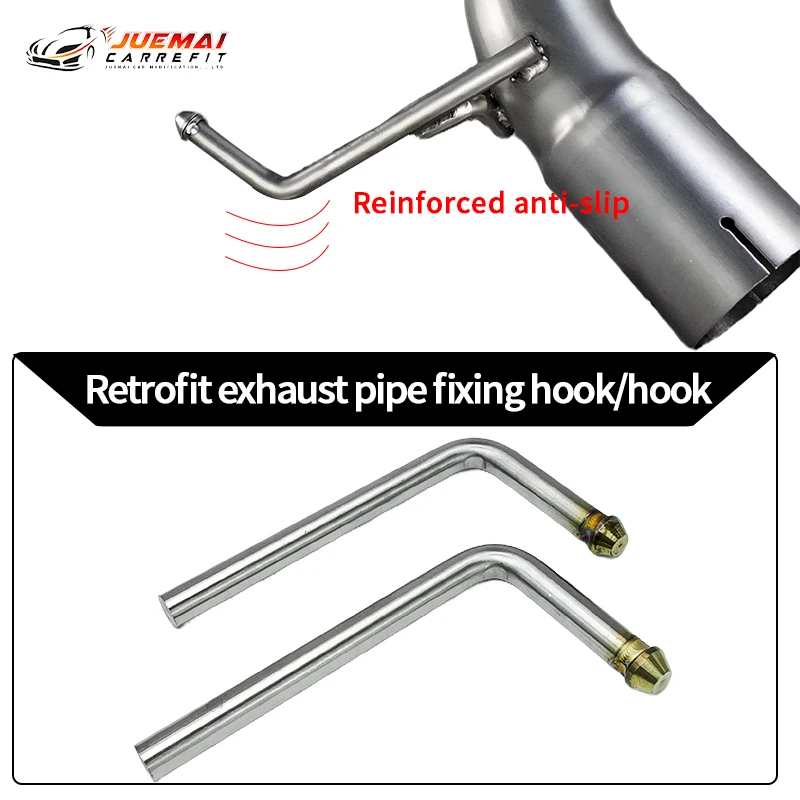 Stainless Steel 304 Refit Car Exhaust Pipe Hanger Steel Solid Hook 15cm Length Universal Suspension Muffler Accessories exhaust pipe hanger