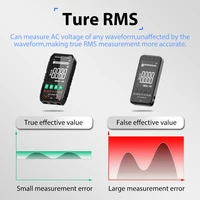 MASTFUYI Professional Digital Multimeter 600V/4A AC/DC Voltage Current True RMS Auto-Range Volt/Amp/Ohm/Capacitance Tester Tool 2