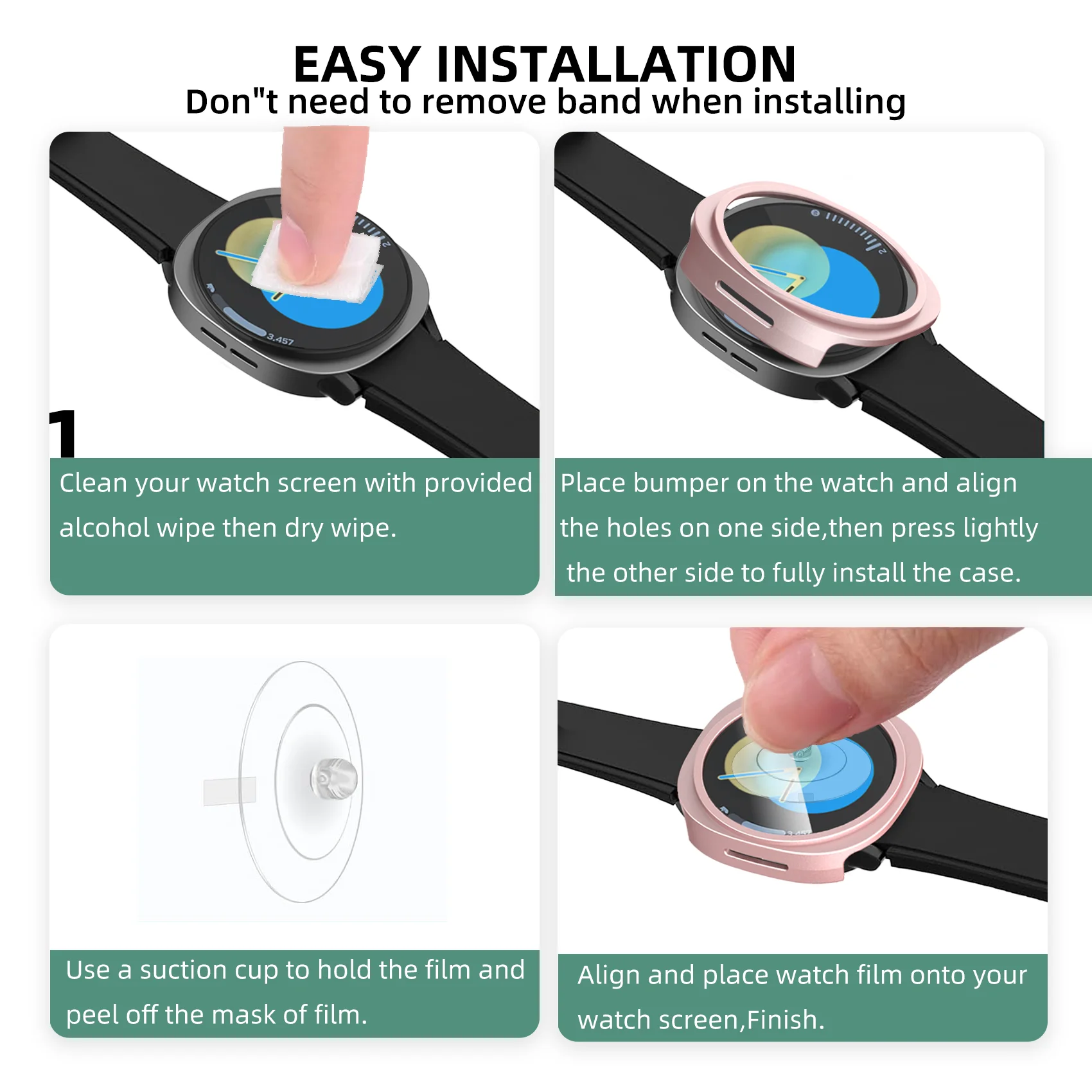 Hollow Protective PC Case for Galaxy Watch - Premium Smartwatch Accessory