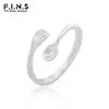 F.I.N.S Original INS Design Fork Spoon S925 Sterling Silver Ring Chic Anti-Allergy Opening Adjustable Finger Fine Jewelry 1