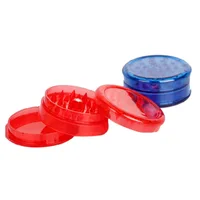 3Pcs 60MM 3 Layer Plastic Tobacco Herb Grinder Smoking Accessories Round Shape Crusher for Smoke 2