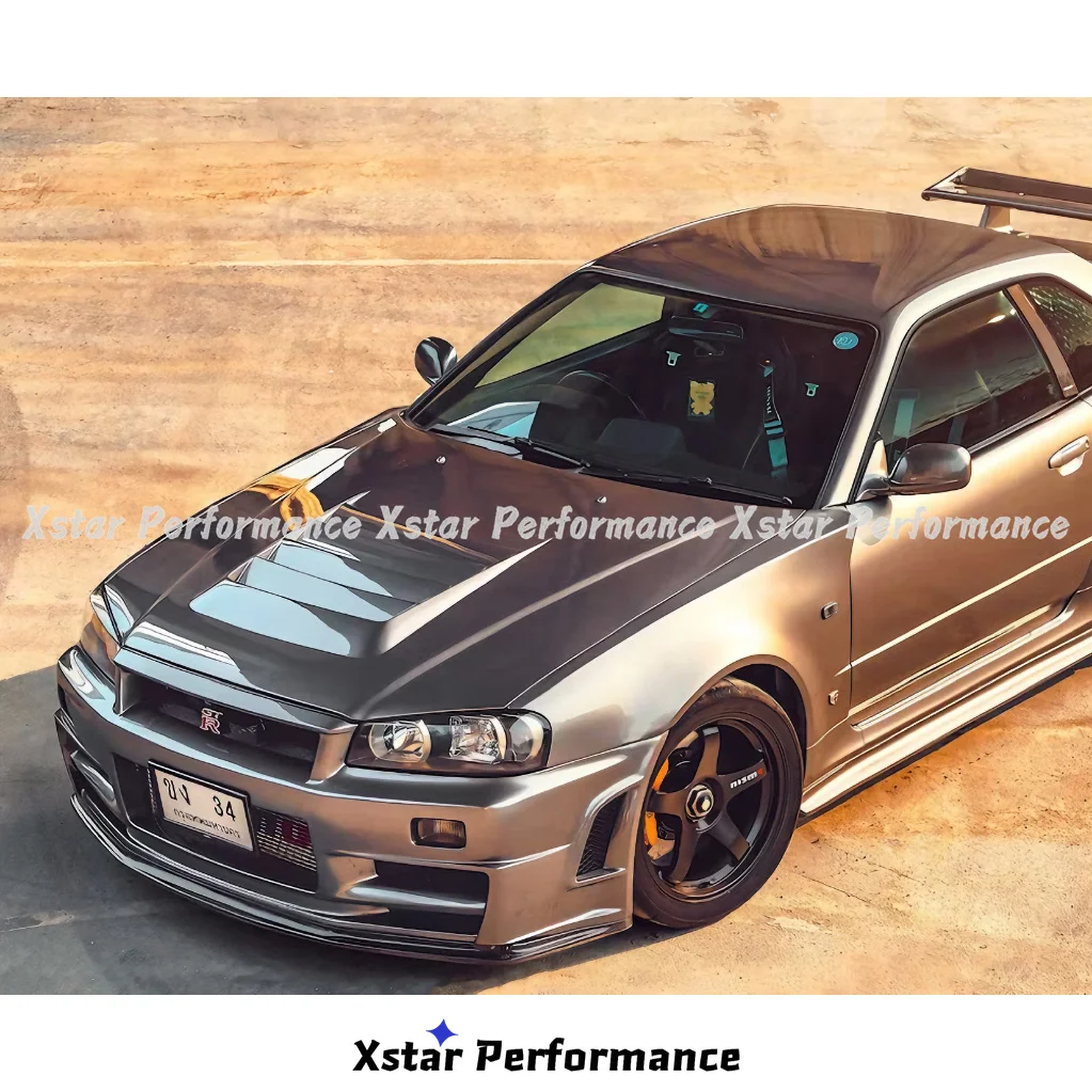 アスチュート SKYLINE CARBONIO Nismo Vent Style Carbon Fiber Hood Bonnet For Nissan Skyline R34