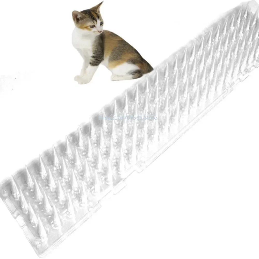 2/1Pcs Spikes Repeller Cat Plastic Bird Repellent Anti Pigeon Anti-bird Squirrel Garden Fences Control Transparent Spikes