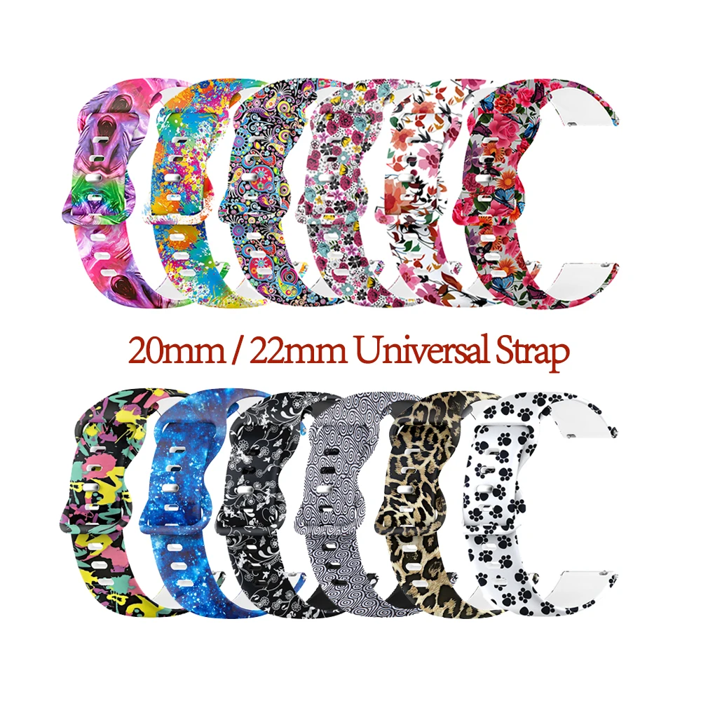 

20mm 22mm Lug Band Universal Strap For Amazfit GTS/Garmin VivoActive/Huawei Watch 2/2e 42mm/Samsung Galaxy Watch Active Bracelet