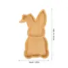 Rabbit Tray Easter Shaped Wooden Food Charcuterie Board Cheese Bunny Serving Child 2