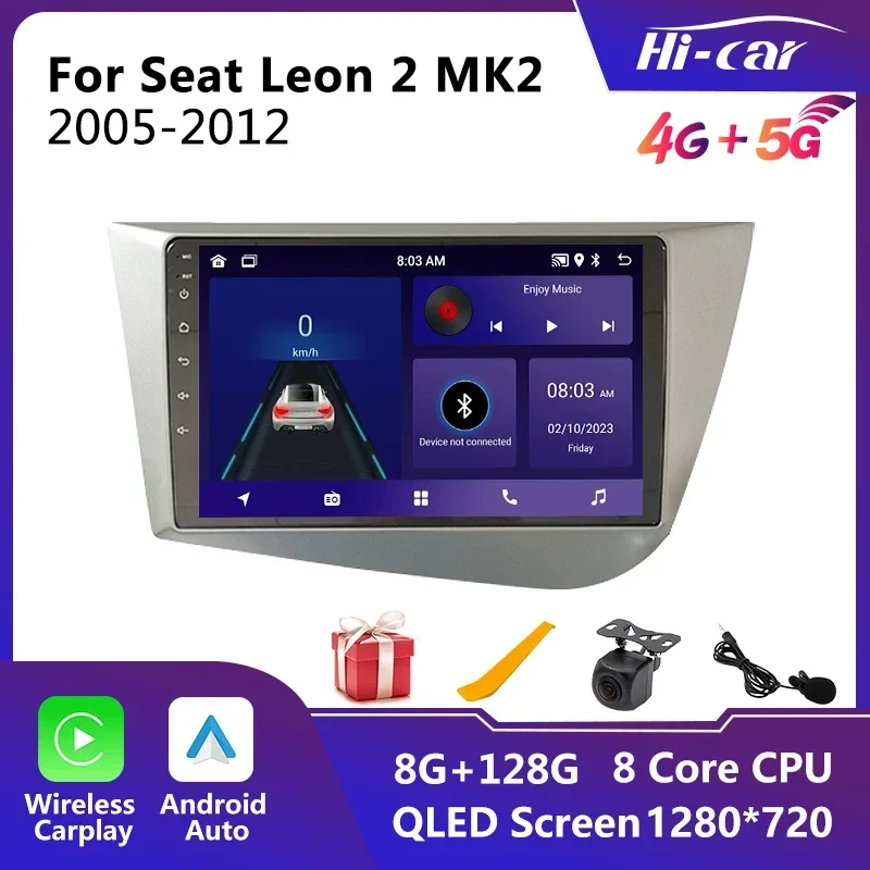 

2 Din Car Multimedia Player for Seat Leon 2 MK2 2005-2012 Android Car Radio Stereo Navigation GPS Screen Head Unit Autoradio