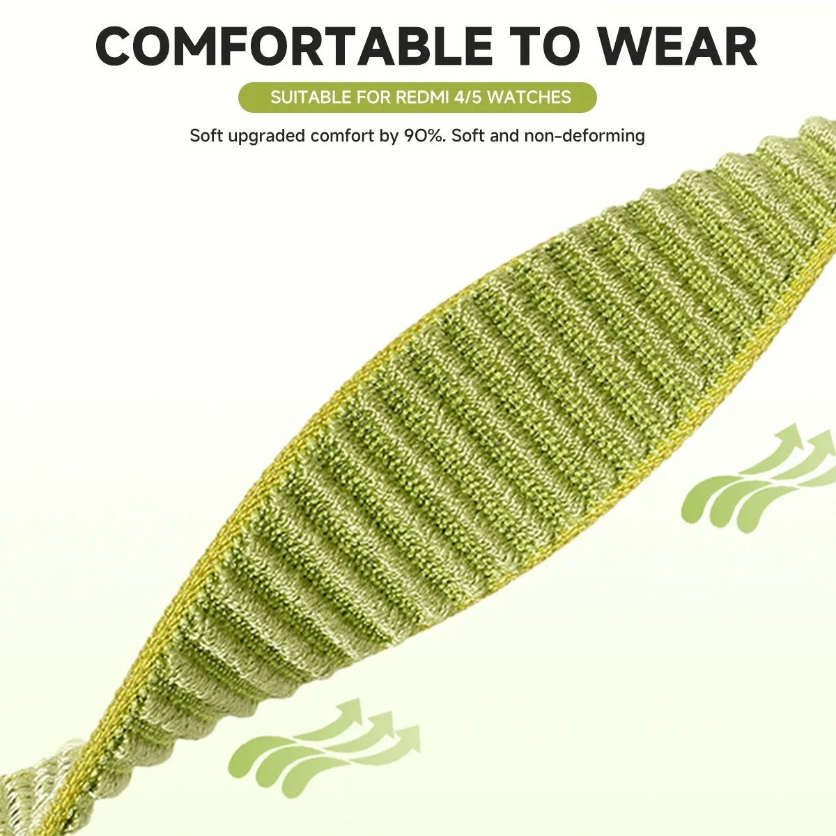 Nylon Braided Breathable Smartwatch Wristband with Metal Interface