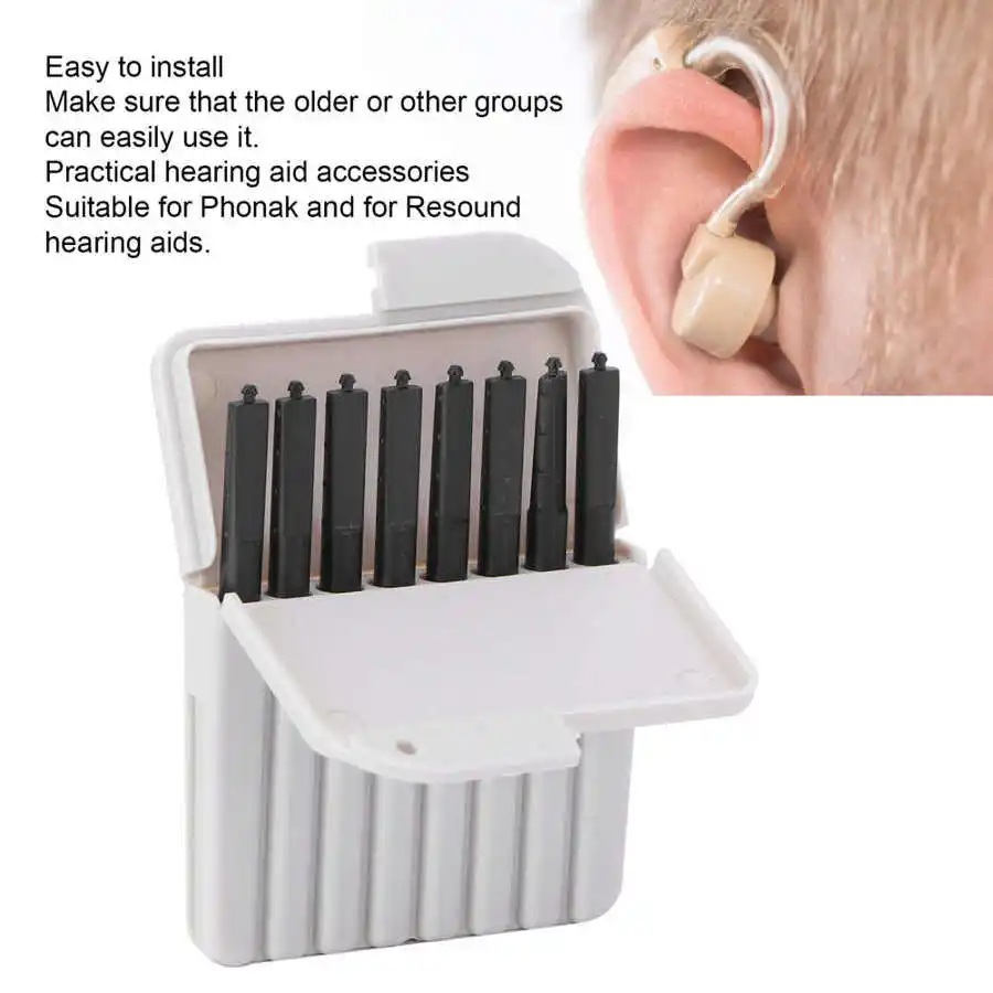 Hearing Aid Earwax Guards Filters 1.2mm 8Pcs/Box Hearing Assistance for Dustproof Prevents Aid Guards hearing aids accessory hearing aid wax guard filters sound amplifier accessory