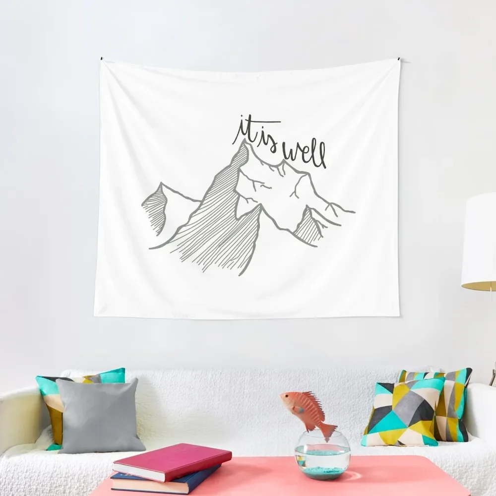

It Is Well Tapestry Wall Decoration Room Decorating Aesthetic Room Decorator Room Decor Cute Tapestry